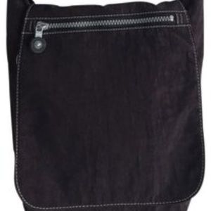 Kipling Dark Brown Nylon Medium Shoulder Bag